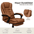 thumbnail image 3 of Silla Ejecutiva de Escritorio Oficina Ergonómica Reclinable X-PROSS Cafe 6.49 pulg, 3 of 6