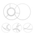 thumbnail image 4 of 2 sets of Lamp Shade Rings Lampshade Holder Frame Lampshade Support Ring Accessory, 4 of 5