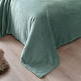 Exclusivo Mezcla Queen Size Flannel Fleece Velvet Plush Bedspread