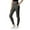 Gray, variant on Black Girls Athletic Leggings Crossover High Waisted Yoga Pants with Pockets Kids Dance Running Workout Tights 5-12 Years