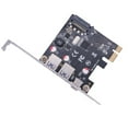 thumbnail image 4 of PCI Express Expansion Card PCI-E To 1 USB 3.1 Type C 2 USB 3.0 Type A Adapter TAPDRA Spare Part, 4 of 4