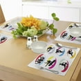 thumbnail image 4 of Ambesonne Olympics Place Mats Set of 4, Sport Games Jogging Art, Standard Size, Black Red, 4 of 6