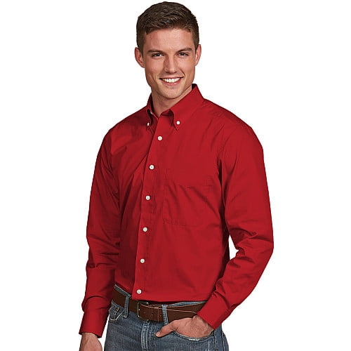 Long Sleeve Woven Dress Shirt 