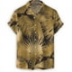 thumbnail image 3 of Camisa negra con estampado 3D de plantas para hombre, camisas hawaianas de manga corta con solapa de verano, blusa holgada con botones de estilo callejero de Harajuku, ropa para hombre, 3 of 5