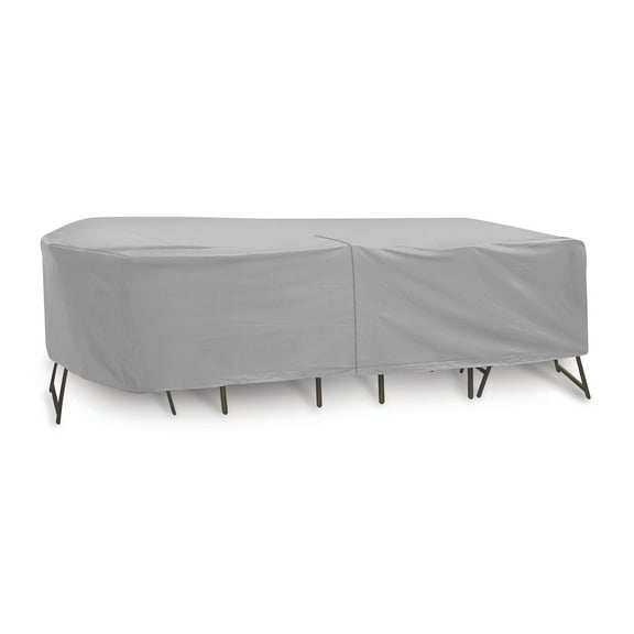 Oval/Rect Table & Chair Cover for 72"-76" table with 6 chairs, 30" height; includes umbrella hole