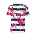 thumbnail image 2 of Daiia Pink Flamingos Mens Baseball Jersey Button Down Shirts Short Sleeve Sports Uniforms-Medium, 2 of 9