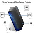 thumbnail image 3 of [2 Pack] FYBTO iPhone 13 Pro Max Privacy Screen Protector, 9H Anti Spy Dark Tempered Glass Screen Film Guard for iPhone 13 Pro Max 6.7 Inch 2021, Case Friendly Bubble-Free, 3 of 5