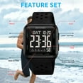thumbnail image 3 of SKMEI Mens Watch Digital Outdoor Sports Waterproof Large Face Wrist Watches for men with LED Back Ligh/Alarm/Stopwatch, 3 of 9