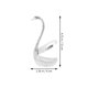 thumbnail image 2 of Juego de cubiertos de postre en forma de cisne Tenedor Cuchara Base de almacenamiento de cucharas de aleación de zinc con 6 cucharas de cisne de metal plateado Feliz Sencillez, 2 of 5