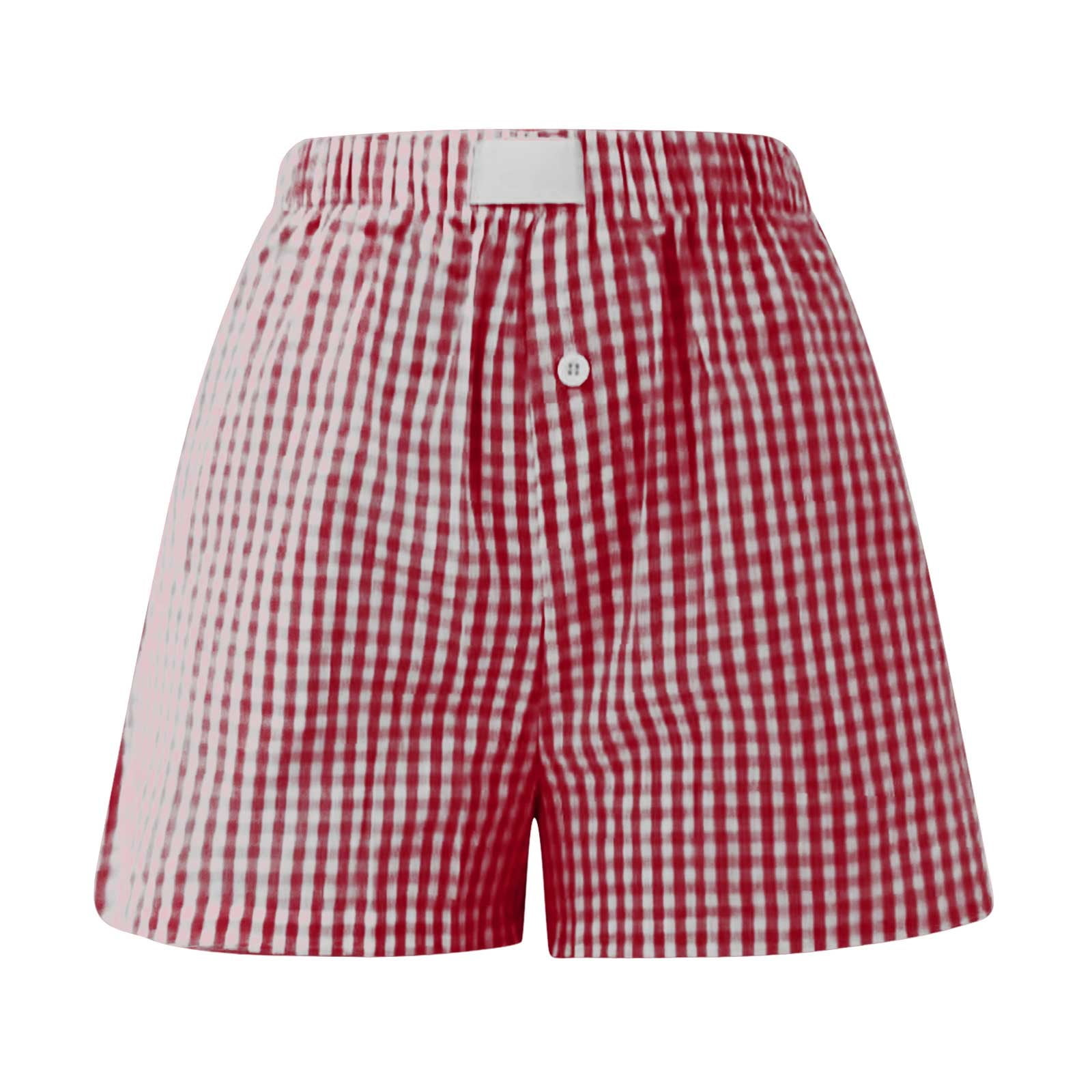GYUJNB Women Y2K Lounge Shorts Elastic Waist Wide Leg