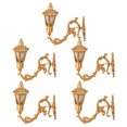 thumbnail image 1 of Miangastore 5Pcs Miniature Wall Lights Mini Wall Lamps Stainless Steel Abs For Mini Scene Creation Compact Size 2 8X0 39In, 1 of 8