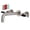 Brushed Nickel, variant on Kingston Brass KS8121CKL Kaiser Double-Handle 3-Hole Wall Mount Bathroom Faucet in Polished Chrome