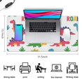 thumbnail image 5 of Long Mouse Pads for Desk,White Dinosaurs ROAR Pattern Desk Mats on Top Of Desks, Desk Mouse Pad Extra Large with 3mm Non-Slip Base and Stitched Edge for Gaming,Office,Work,Home 31.5"x15.7", 5 of 6