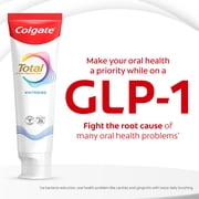 Colgate Total Active Prevention Whitening Gel Toothpaste, Mint, 3 Pack, 5.1 oz