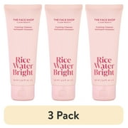 (3 pack) The Face Shop Rice Water Bright Foaming Cleanser 150ml | Vegan| Brightening | Rice Water | Hydrating | Rice Bran Oil | K-Beauty
