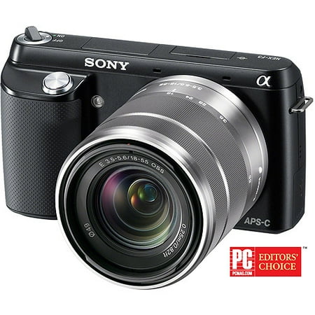 Sony NEX-F3K/B 16.1 MP Mirrorless Digital Camera with 18-55mm Lens (Black)