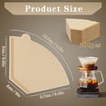 thumbnail image 2 of 2 cone coffee filters 6 cups for drip coffee maker and hand brew coffee maker disposable coffee filter, 2 of 5