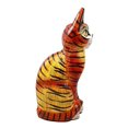 thumbnail image 2 of Balikraft Hand Made Wood Artisans "Kucing Harimau" Adorable Tabby Feline Cat Decorative Figurine 8"H, 2 of 7