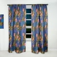 thumbnail image 2 of Designart 'Abstract Retro Design Pattern IV' Mid-Century Modern Curtain Panel, 2 of 5