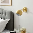 thumbnail image 3 of Aplique de pared Modway Chalice en latón satinado 28x15x15 cm 1 luz, 3 of 8