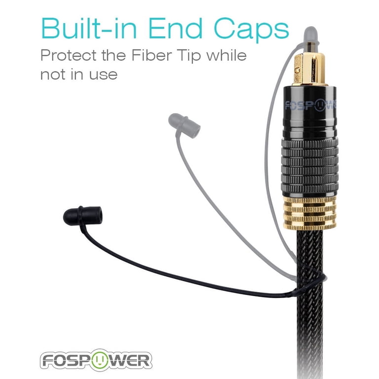 FosPower 6ft Toslink Digital Optical Audio Cable photo 5