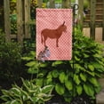 thumbnail image 2 of Carolines Treasures BB7848GF Irish Donkey Pink Check Garden Flag, 2 of 3