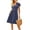 Dot Navy Blue, variant on POSESHE Women's Plus Size Summer Dress with Pockets, Casual and Party Ready