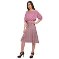thumbnail image 2 of Moomaya Jupe Imprimée pour Femmes en Poly Spandex Tenue Décontractée Jupe d'Été pour Filles, 2 of 5