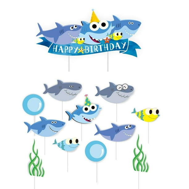 Shark Birthday Cake Topper Cupcake Toppers Shark Theme Party Supplies Kids Birthday Party Supplies Decorations Blue Walmart Com Walmart Com Shark Birthday Cake Topper Cupcake Toppers Shark Theme Party Supplies Kids Birthday Party Supplies Decorations Blue Walmart Com Walmart Com