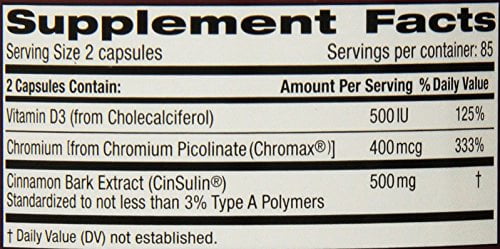 Trunature Advanced Strength Cinsulin 170 Capsules