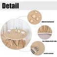 thumbnail image 2 of HAHDAXIA Round Waterproof Table Cover Elastic Tablecloth Vinyl Fitted Table Cover Elastic Edged Plastic Table Cover Fits Tables up to 36"-44" R Champagne, 2 of 7