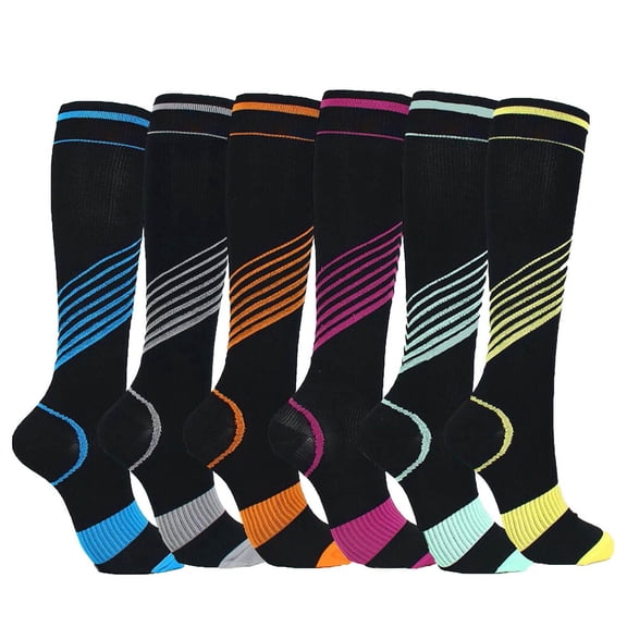 Extreme Fit Sport Compression Socks for Men and Women Knee High - Made for Running, Athletics and Travel Stretch Calf 1 Pair