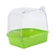 thumbnail image 5 of Caja de Baño de aves para mascotas, bañera de baño para loros, , fácil de instalar, accesorios para jaula para canarios, caja de ducha para Verde, 5 of 8