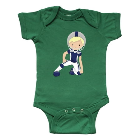 

Inktastic Rugby Cute Boy Blond Hair American Football Gift Baby Boy Bodysuit