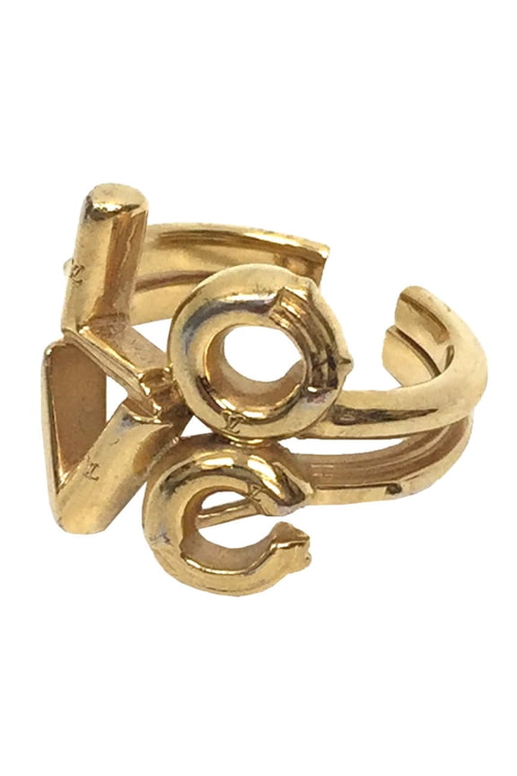 Pre-Owned Louis Vuitton LV&ME LOVE Ring M62847, Large, Gold (Good)