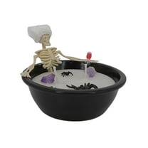 Uutvmp Halloween Skeleton Candles, Skeleton Halloween Decor, Bubble Bath Skull Candles Vintage Farmhouse Gothic Decorations for Home Bar Indoor Room Tables