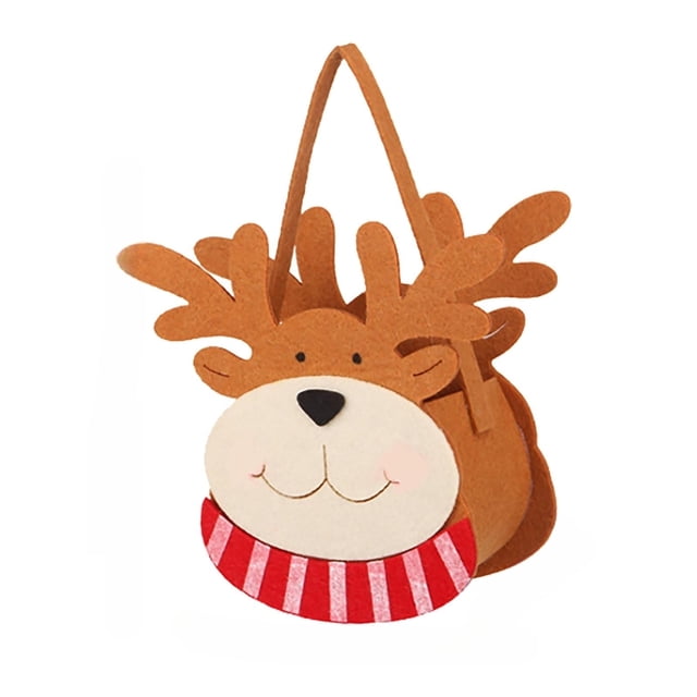 Bolsa de dulces portátil Bolsas de moda navideñas Bolsa de decoración navideña