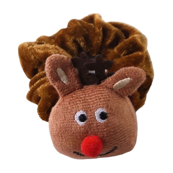 2026 Christmas Indoor Home Decor Holiday Fabric Collar Scrunchies For Porch Statue 7 Styles Reindeer Santa Xmas Tree Adjustable Neck Ring Accessory For Figurine Yard Patio Ornament