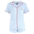 thumbnail image 1 of Mentally Exhausted Ensemble de Pyjama à Manches Courtes Pointelle (Femmes), 1 of 4