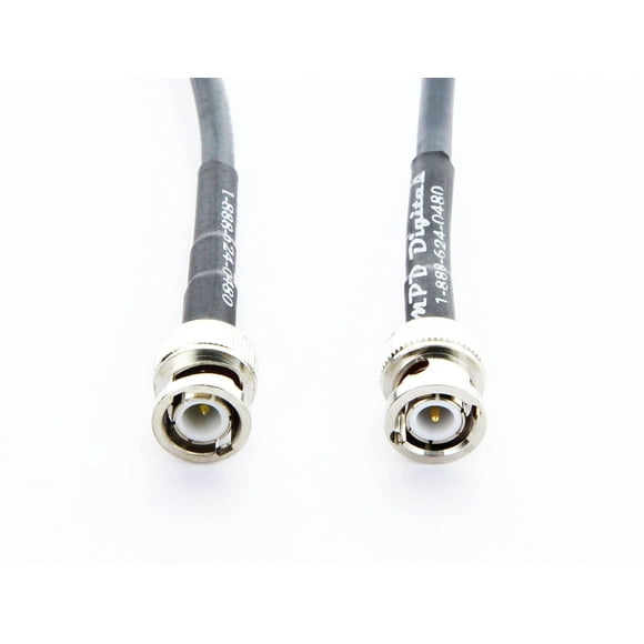 MPD Digital Connecteurs RG8X-BNC-Antenna-câble-12 Pieds RG-8X MILSPEC Mini-8 Coax avec BNC Mâle à BNC Mâle sur Jumpers RG8x, Lignes d'Antenne et Câbles Patch