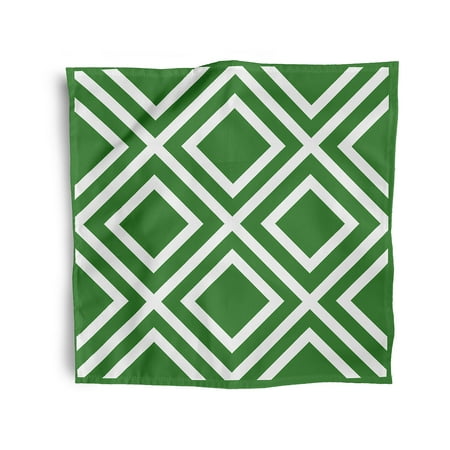 

Simply Daisy 18 x 18 Green X Flag Napkins Set of 4