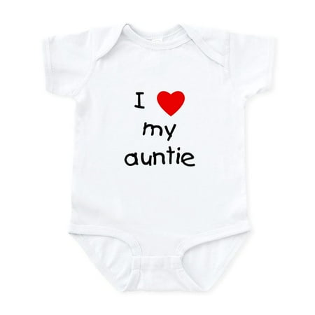 

CafePress - I Love My Auntie Infant Bodysuit - Baby Light Bodysuit Size Newborn - 24 Months