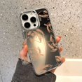 thumbnail image 1 of Wavy Pattern Painted Case For iPhone 14 Funda Makeup Mirror Cases For iPhone 15 11 14 12 13 Pro Max X XR XS Max Shockproof Cover W268 For iPhone 12 Pro, 1 of 6