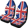 thumbnail image 2 of Funda para asiento de coche, tela elástica, transpirable y fina, 2 piezas, con respaldo alto y accesorios, 2 of 7