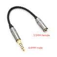 thumbnail image 3 of HIFI 4.4MM Balanced Headphone Adapter Audio Cable 4.4 XLR 4 Pin Male to Female Angle, 3 of 6