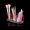 thumbnail image 4 of Caja de almacenamiento de cosméticos con 3 rejillas, caja de almacenamiento de pinceles de acrílico transparente para pinceles de maquillaje y lápices labiales JM, 4 of 5