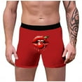 thumbnail image 3 of Wxolcjlv Mens Boxer Briefs Valentine's Day 3D Lip Graphic Trendy Breathable Personality Sexy Boxers Underwear Novelty Gift For Men, 3 of 4
