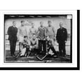 thumbnail image 2 of Historic Framed Print, Hockey team - P. Shea, De Barr, Myers, Brooks, Comer, Osmum, Smith, Sharp, and Jesson, 17-7/8" x 21-7/8", 2 of 9