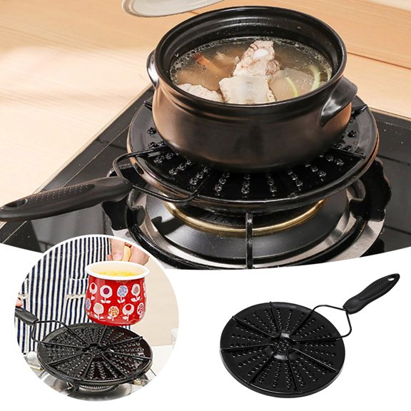 Gas Stove Heat Diffuser Plate Cooktops Gas Reducer Flame Guard Simmer Heat Tamer Round Fast Defrosting Tray