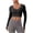 Black, variant on Workout Tops for Women Long Sleeve Cropped Slim Fitting Scoop Neck Racerback Quick-Dry Yoga Tennis Gym Tops